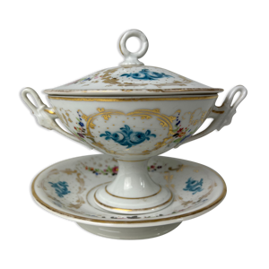 Soupière à motifs fleurs
