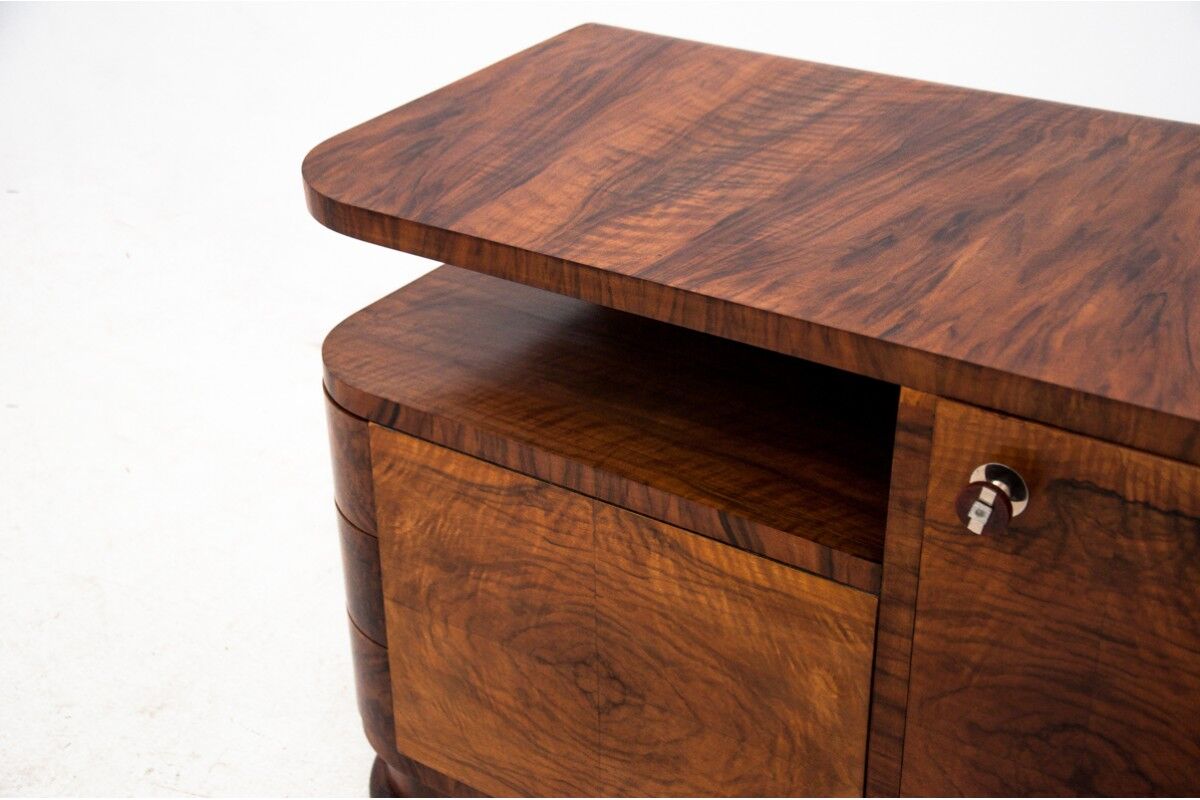 Art Deco chest of drawers, Poland, 1950s