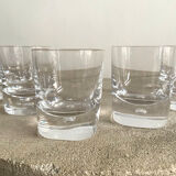 Set de 5 verres gobelets à whisky scandinave en cristal