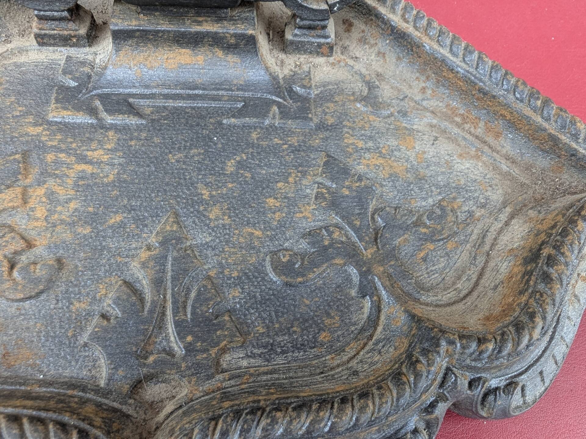 Old Servant Fireplace Umbrella Stand Cast Iron Godin 1865 19th Century