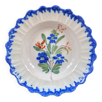 Assiette ancienne décor floral
