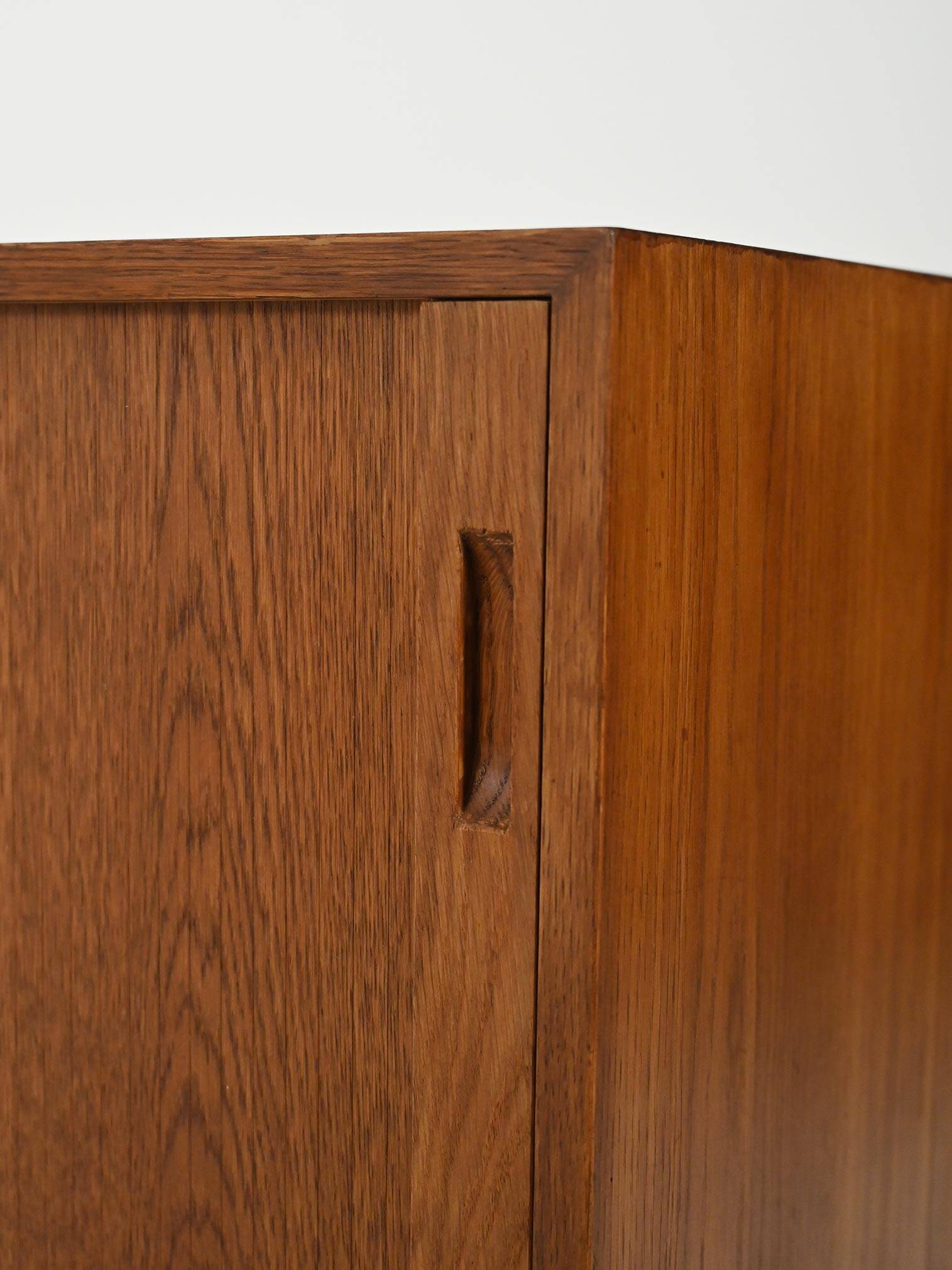 Scandinavian Teak Sideboard with Tambour Door
