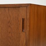 Scandinavian Teak Sideboard with Tambour Door