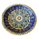 authentic large decorative hollow dish in glazed ceramic from Maï