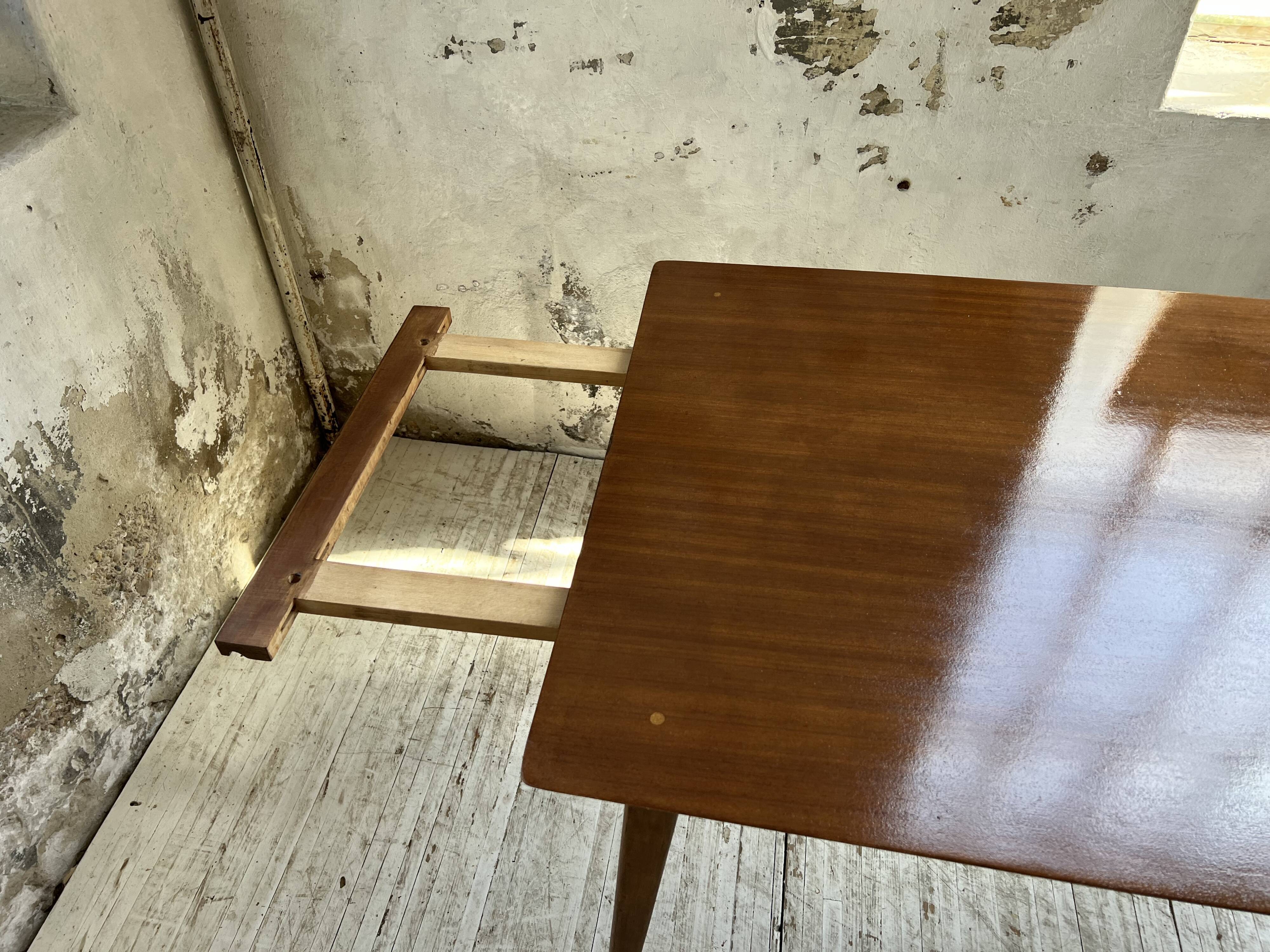 Vintage teak table with extensions, Denmark, 1960