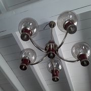 Lustre art déco 5 globes