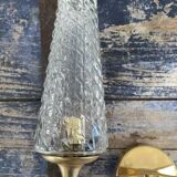 Paire d’appliques doubles dorées