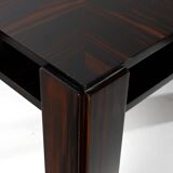 Table attribuée à Gianfranco Frattini en ébène Massacar Italie 1970