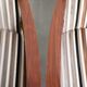 Set of 4 Art Deco design dining chairs with luxurious fabric upholstery