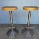 2 bar stools bistrot 1960