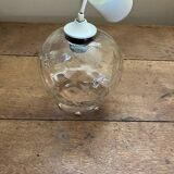 Vintage glass globe pendant light