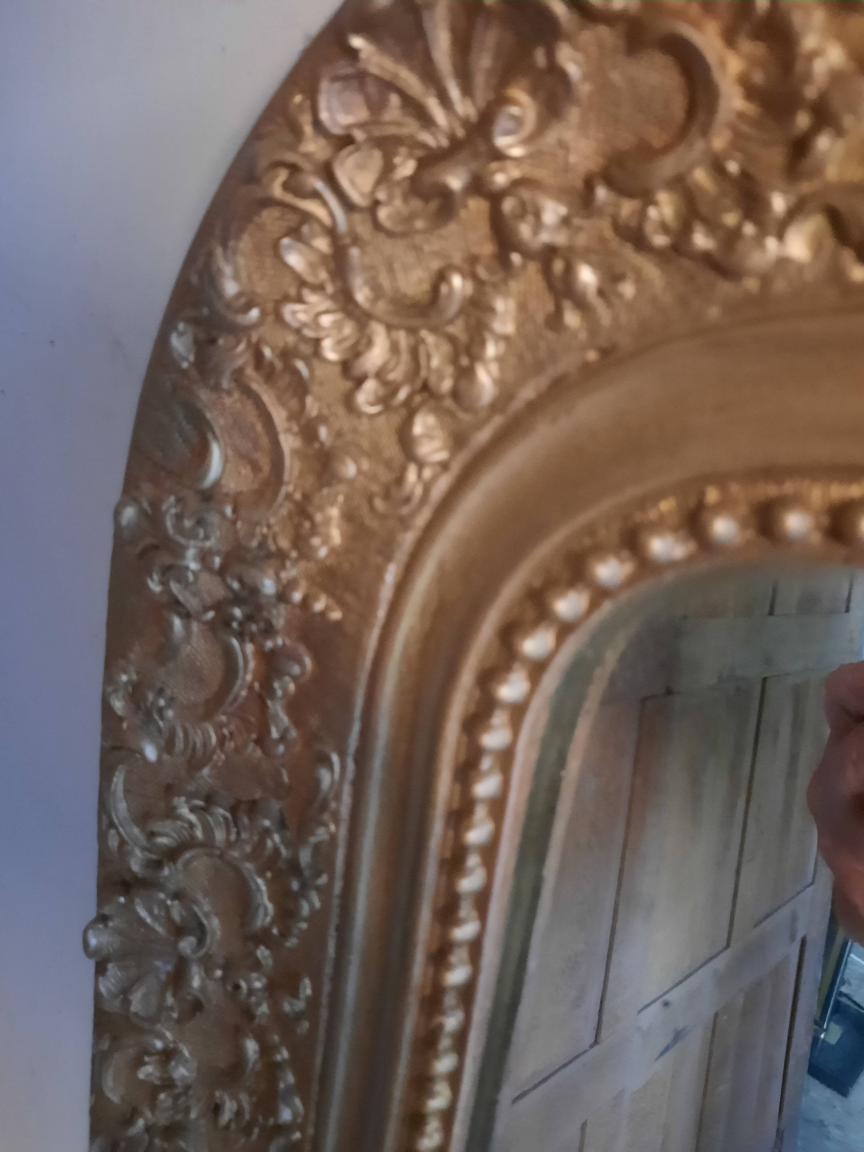 Large golden Louis Philippe mirror