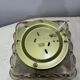 Vintage Glashütte Limburg Flower Glass Flush Light 1960s
