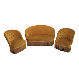 Toad sofa and 2 armchairs set