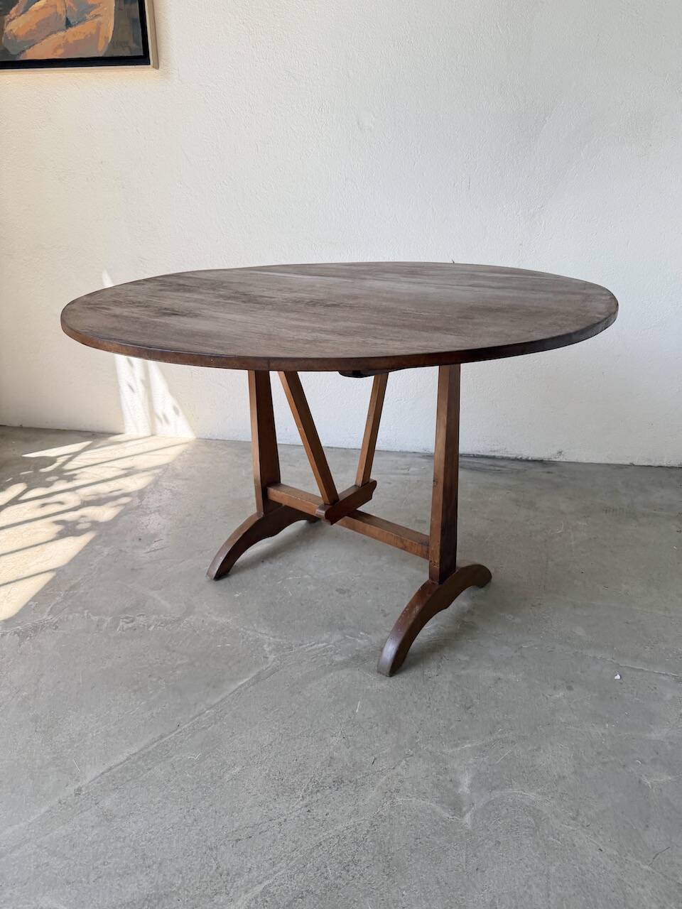 1950s oak winegrower's table