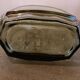 Antique smoked glass bottle, Art Deco style