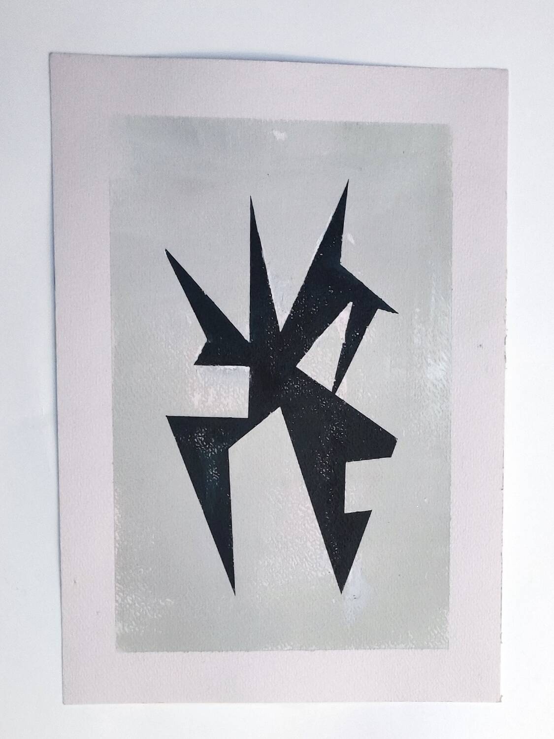 Modern geometric painting