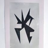 Modern geometric painting