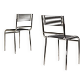 Set of 4 Sandows René Herbst chairs