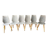 Lot de 6 chaises vintage