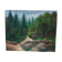 Oil painting on canvas forest landscape signed 30s