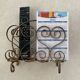 60s magazine rack in gold metal