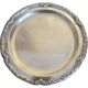 Circular silver metal tray, Victor Saglier 1809-1894