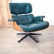 Fauteuils Lounge Eames ,production Herman Miller, avec ottoman. En cui