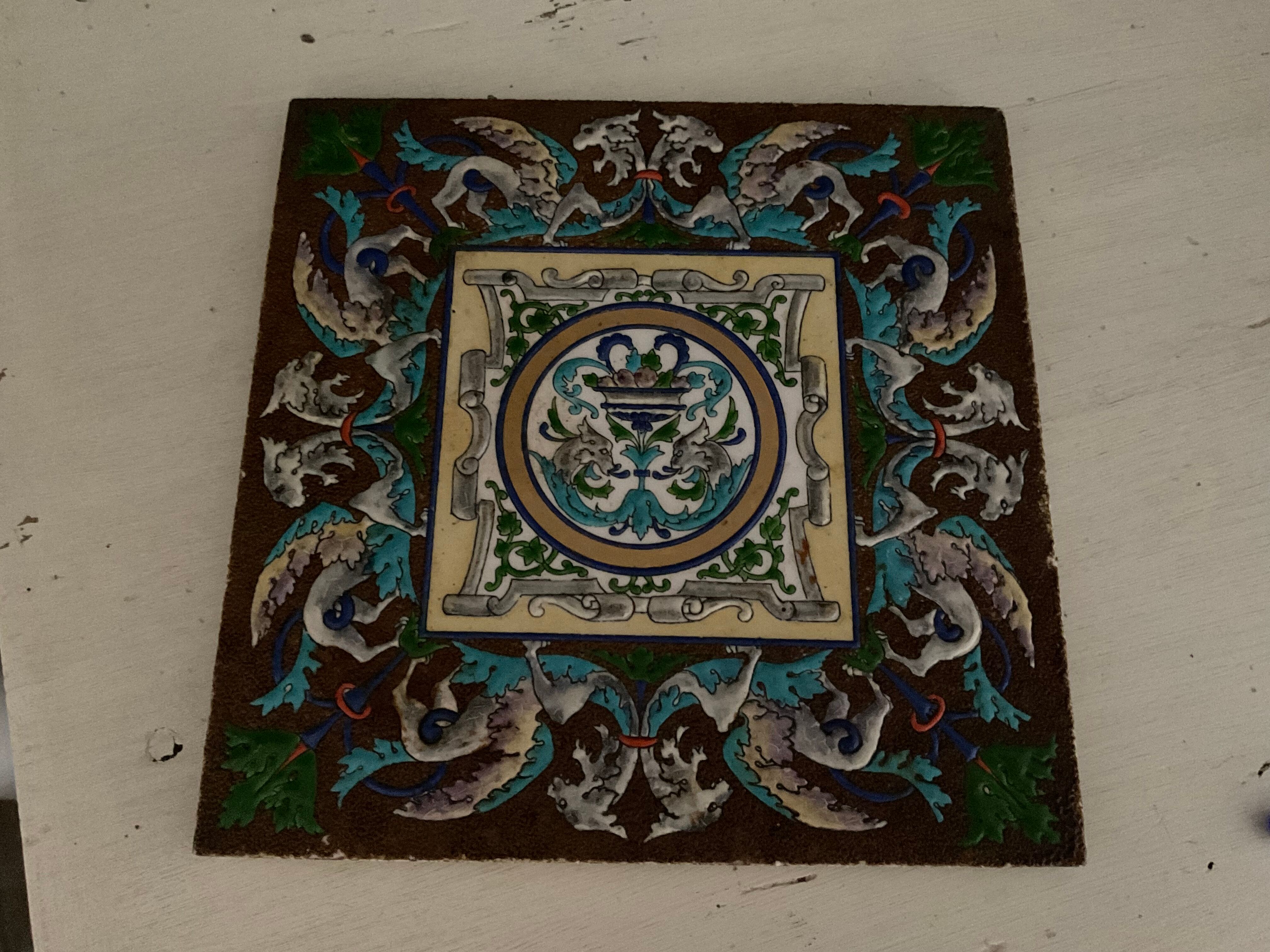 Faience tile and enamels, creil and montereau