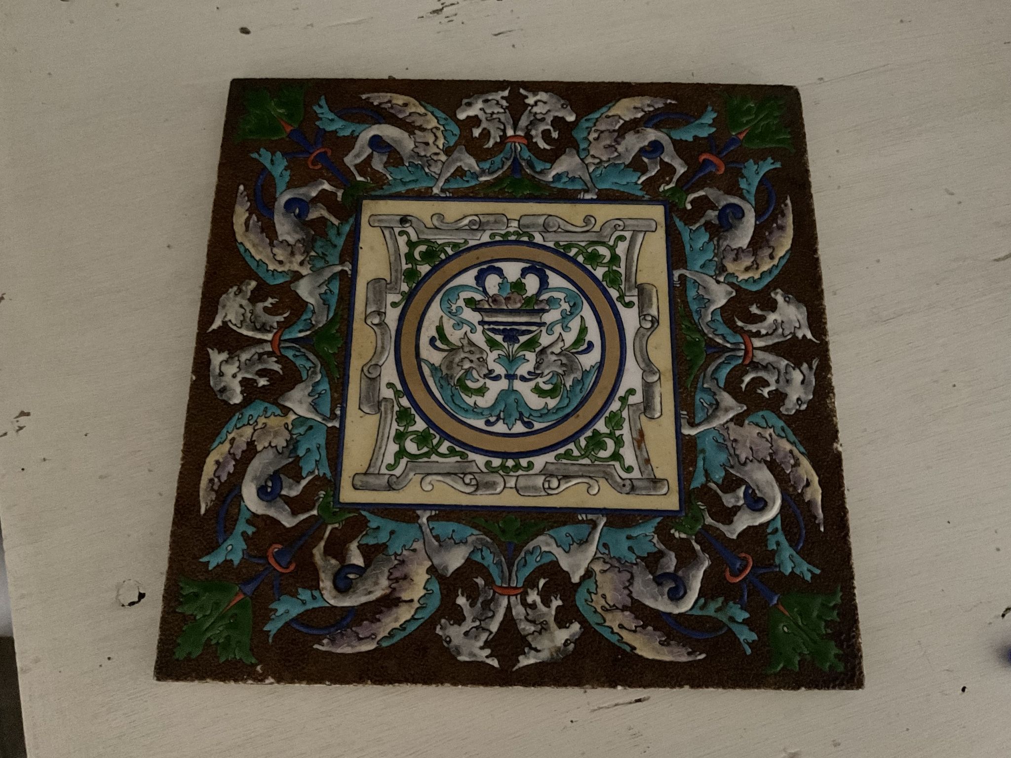 Faience tile and enamels, creil and montereau