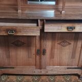 Art Nouveau Art Deco sideboard in blond walnut