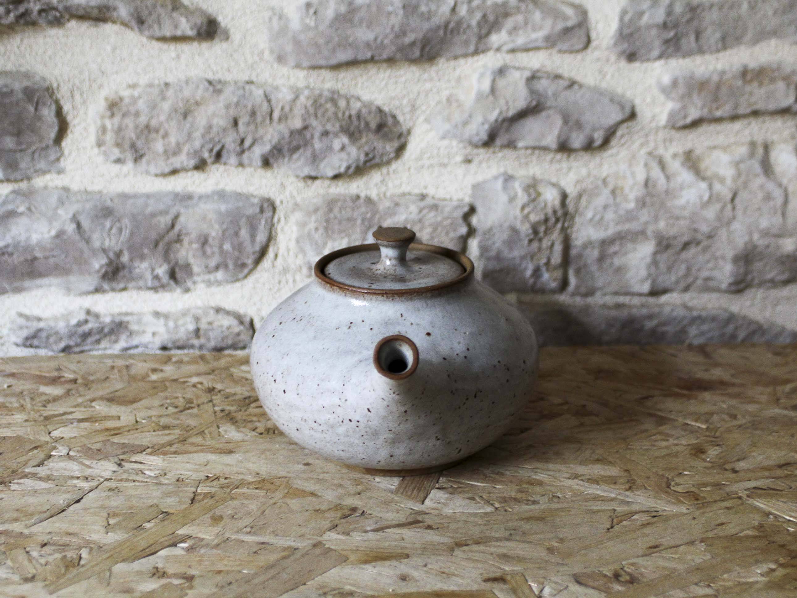 Roger Jacques Puisaye enameled stoneware teapot