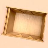 Old wooden filing box with shutter