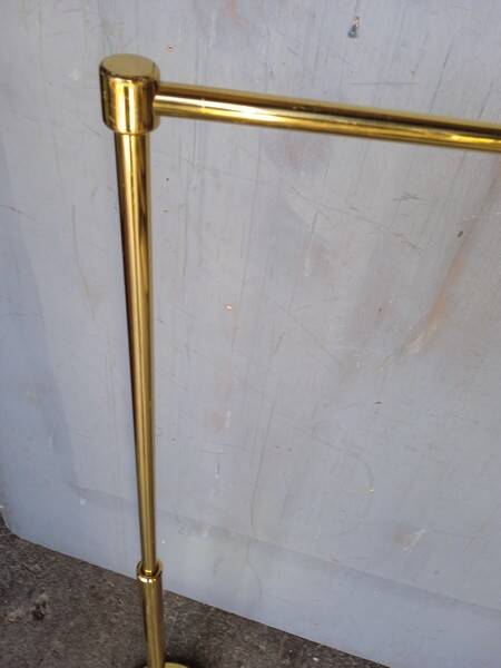 reading floor lamp in golden brass vintage design ep 1970