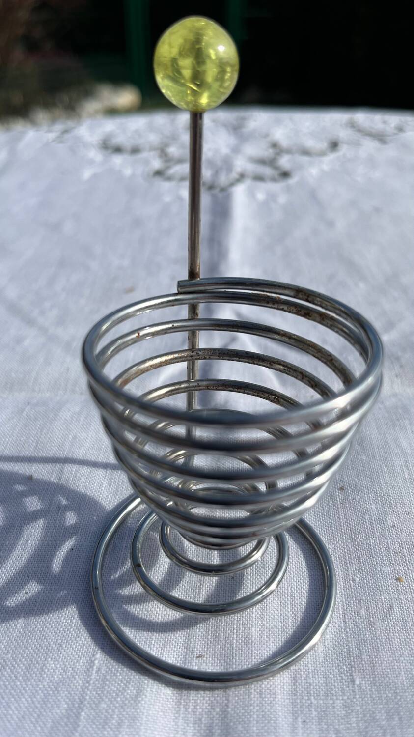 Set of 7 designer metal diabolo coconut trees