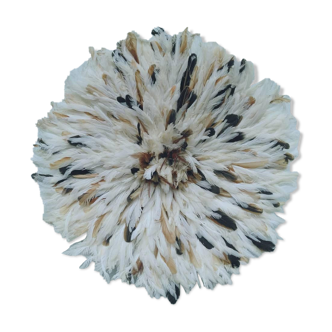 Juju hat white speckled natural and beige of 80 cm