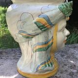 Anthropomorphic pot cache in traditional majolica of Caltagirone