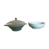 Salad bowl and vegetable Robert Haviland & Le Tanneur