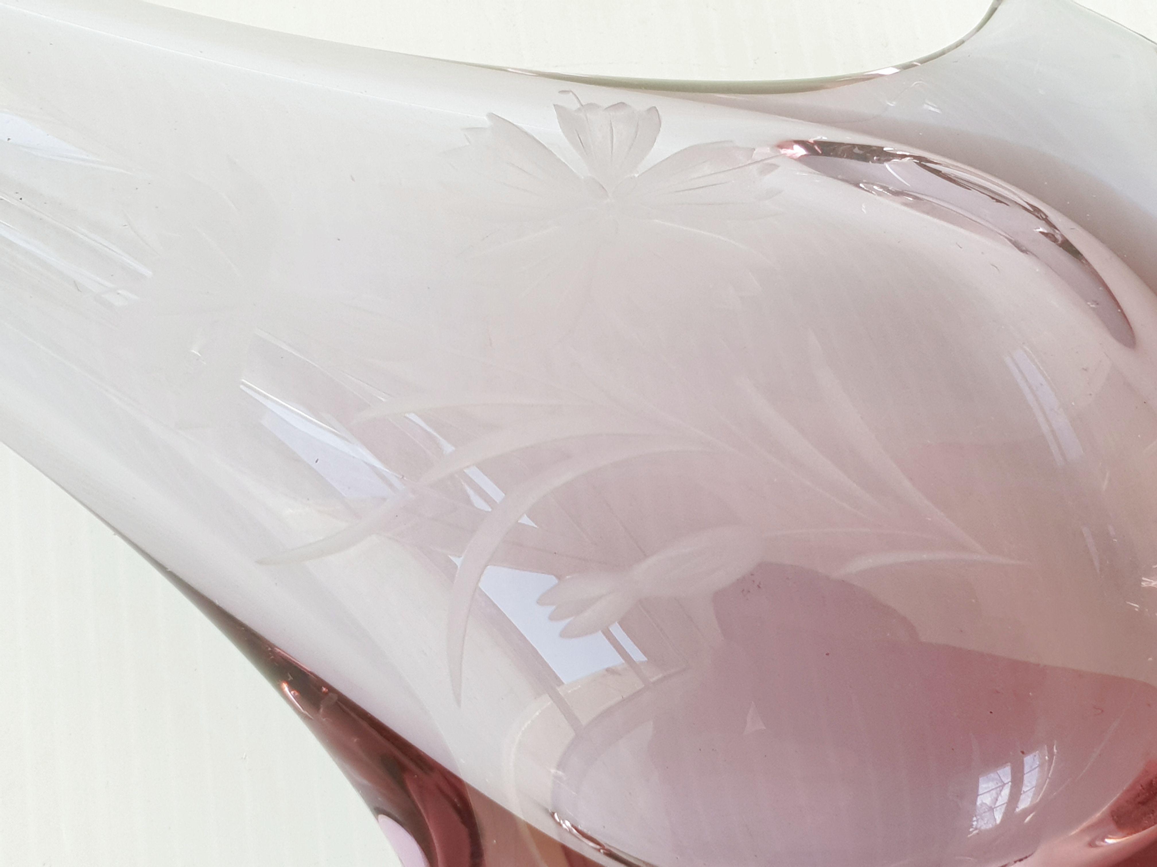 Vintage Bohême crystal vase