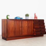Enfilade en palissandre, design danois, années 1970, designer : Kai Winding