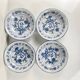 4 bols, coupelles motif oignon bleu
