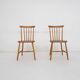 Set of two spindle back chairs, The Netherlands 1950's