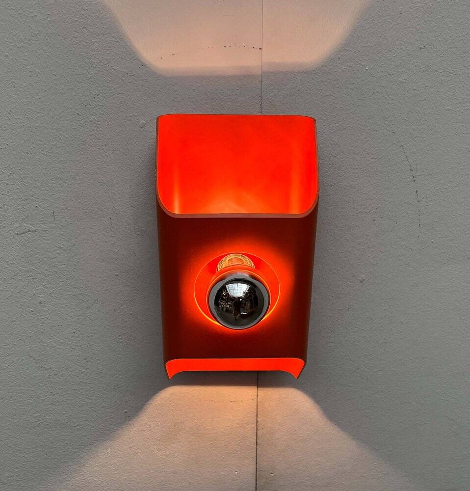 German wall lamp in mid-century space style by Klaus Hempel for Kaiser Leuchten, 1960s.