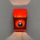 German wall lamp in mid-century space style by Klaus Hempel for Kaiser Leuchten, 1960s.