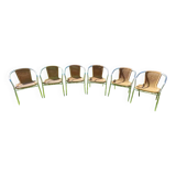 Scoubidou and aluminum chairs
