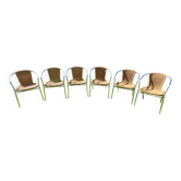 Scoubidou and aluminum chairs