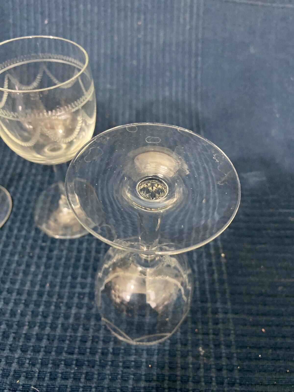 Lot de 3 verres style Louis