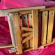 Chaise enfant pliante  bois vintage