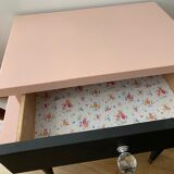 Repainted wooden bedside table