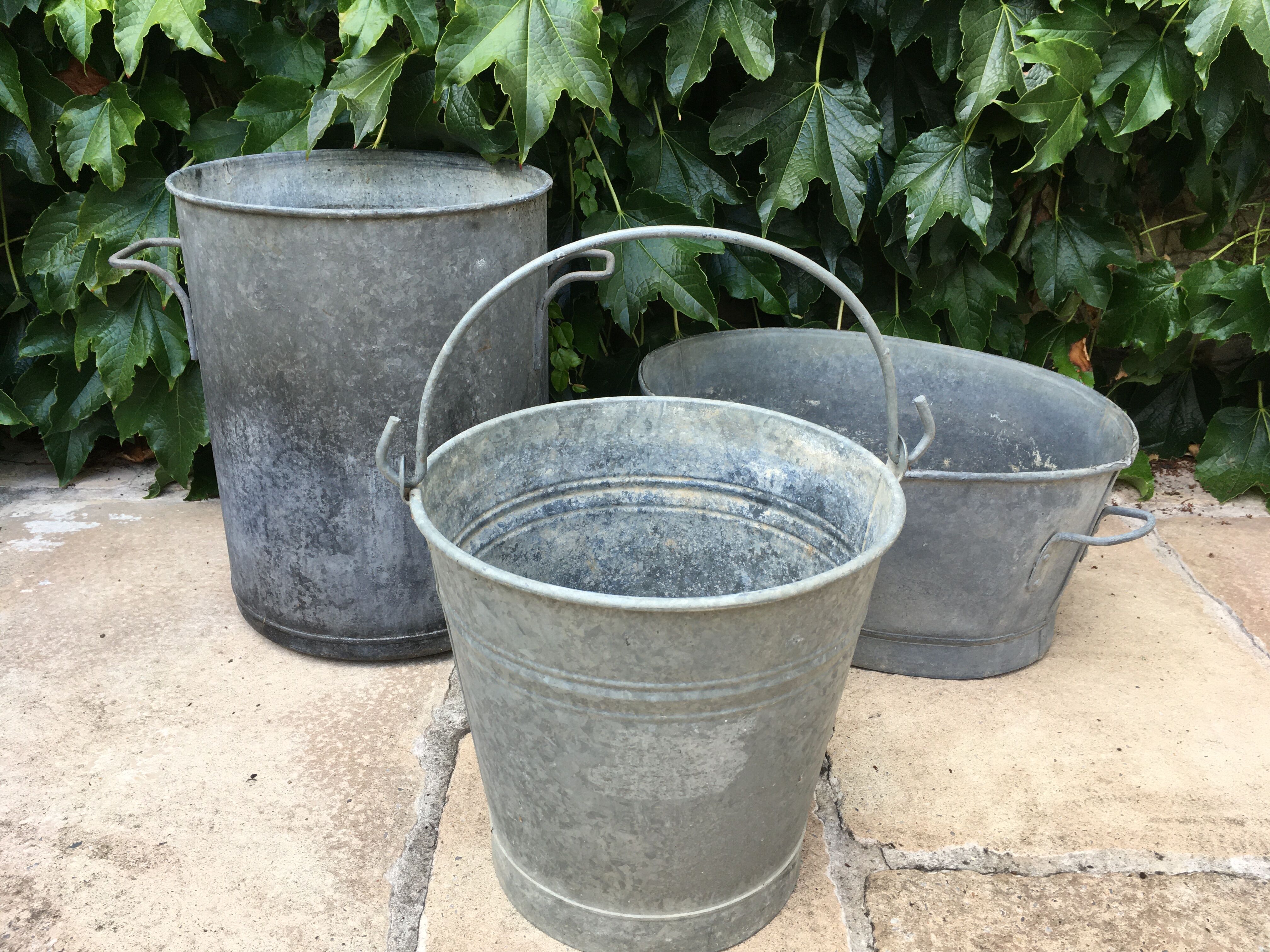 Vintage zinc bucket